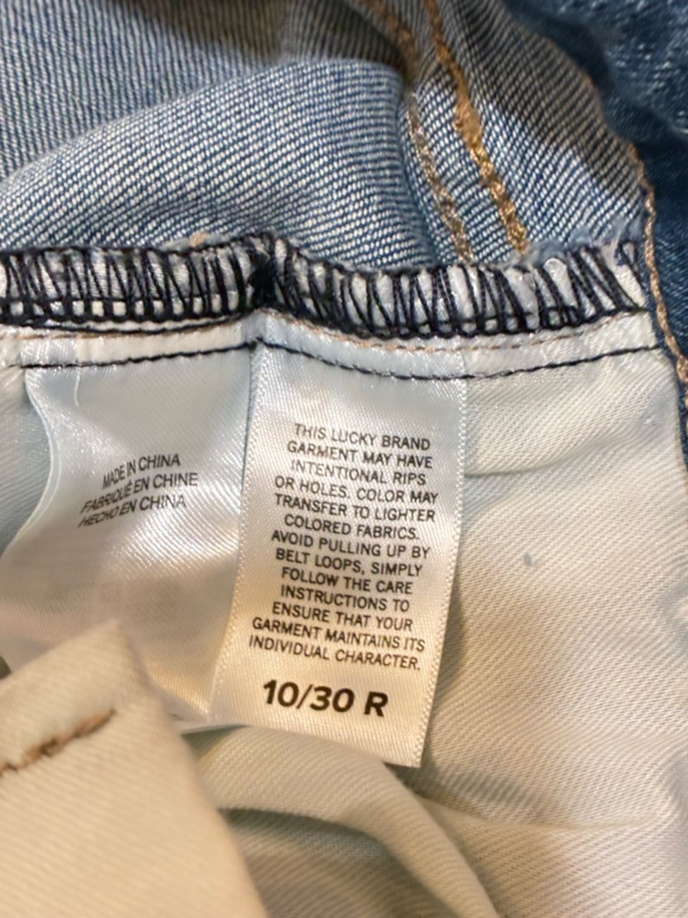 NWT Lucky Brand Sweet Mid Rise Bootcut Jeans Distressed 10/30 Women’s - Picture 9 of 9